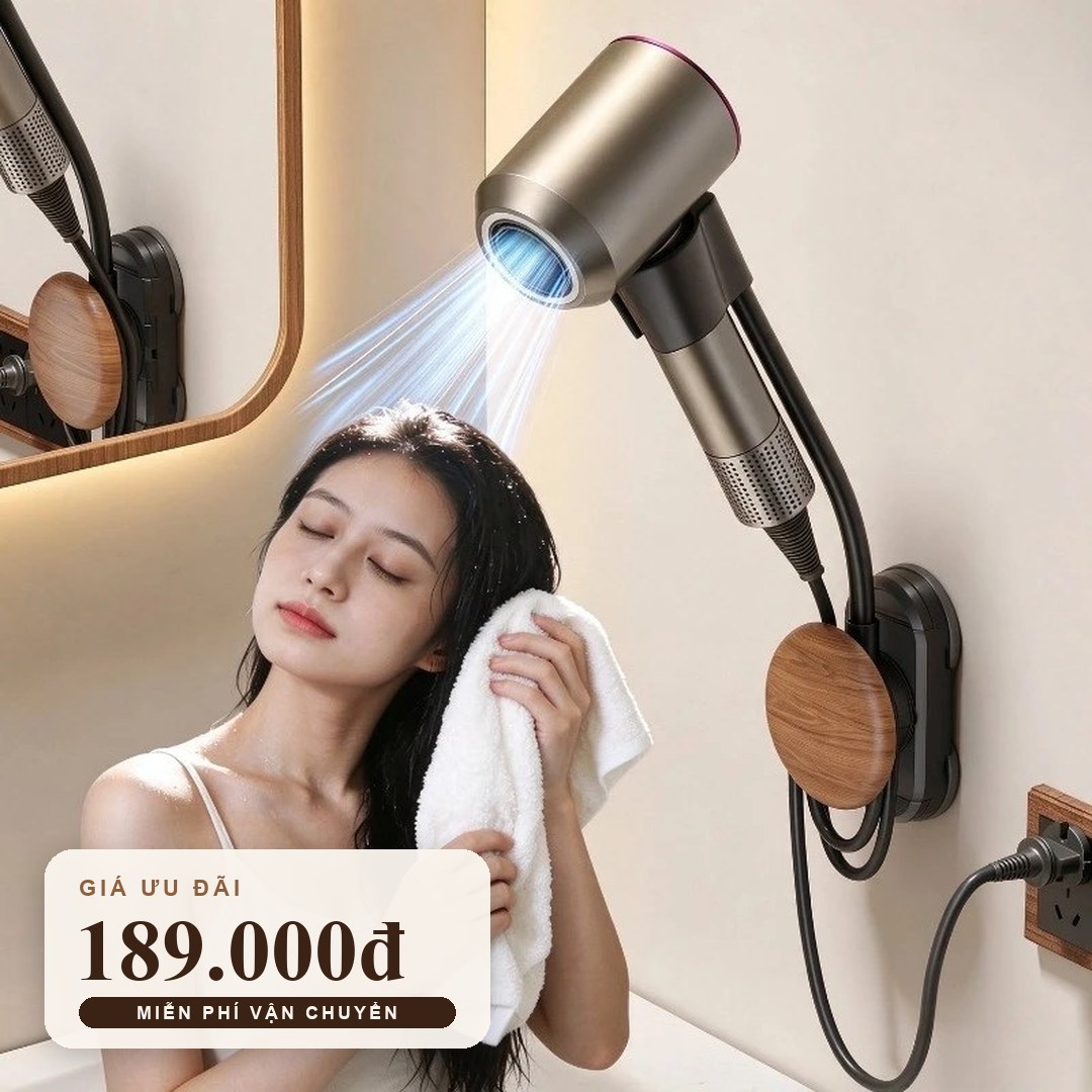 Xoay 360 độ rảnh tay khi sấy